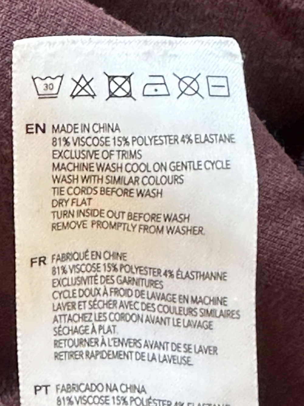 VARLEY The Wide Leg Women’s S Brown Pants Doublesoft Knit 28” Inseam Travel Soft - Picture 15 of 16